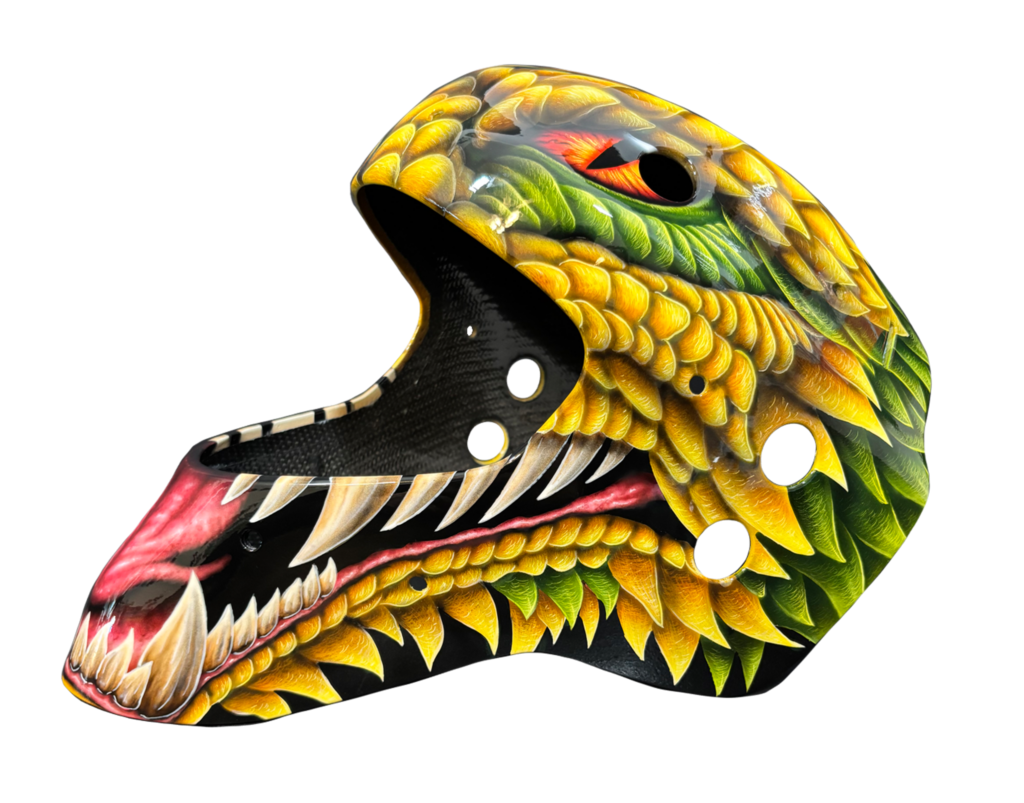 Custom Dragon Goalie Mask